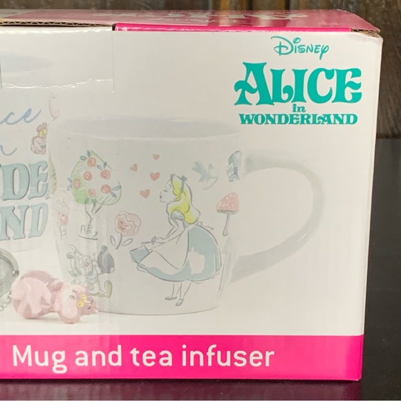 Disney Alice in Wonderland Cheshire Cat Mug and Tea Infuser Set - Picture 10 of 12